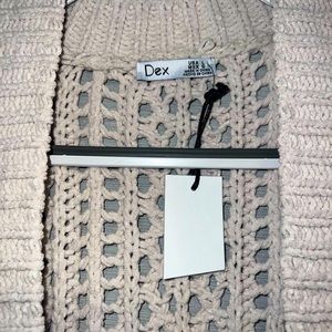 NWT DEX LARGE CROCHET CARDIGAN